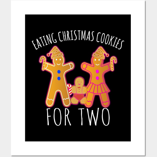 Eating Christmas Cookies For Two Wall Art by ZenCloak